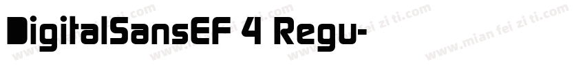 DigitalSansEF 4 Regu字体转换
